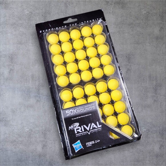 Nerf Rival 50x High Impact Rounds Refill Pack 2015 Sealed New Ammo Balls - Picture 2 of 5
